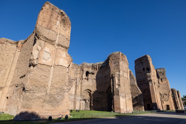 Towering ruins of the Baths of Caracalla