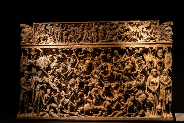 Ludovisi Battle Sarcophagus relief