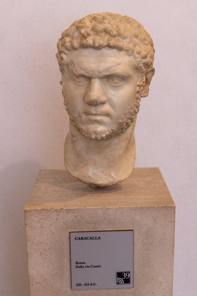 Marble bust of Emperor Caracalla