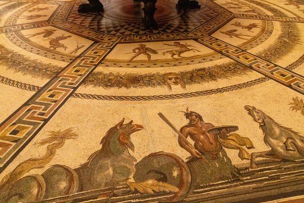 Ancient mosaic floor, Vatican Museums