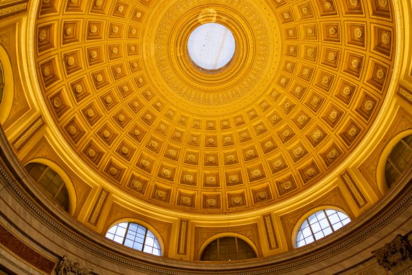 Gilded coffered dome, Vatican Museums