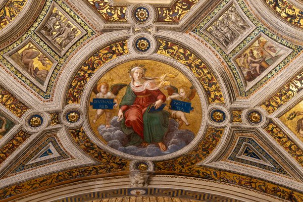 Philosophy ceiling tondo, Raphael Rooms